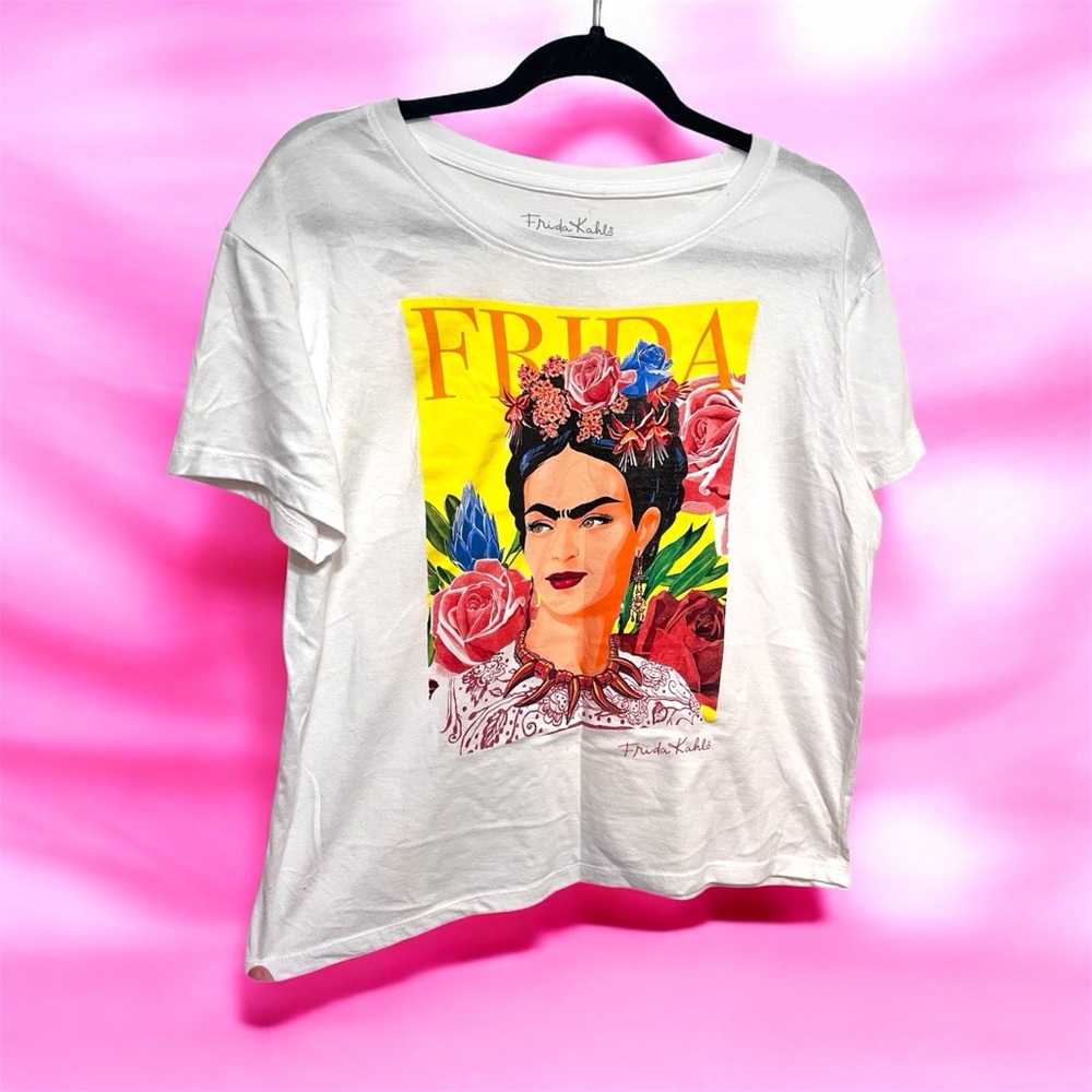Frida Khalo White Graphic T-Shirt